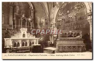 Paray Monial Postcard Old Chapel visitation Hunting altar and the cloister gr...