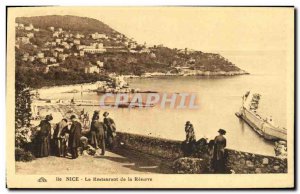 Old Postcard Nice Restaurant of the Reserve