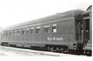 Denver Colorado Glenwood Canon Train Lounge Car Real Photo Postcard AA41934