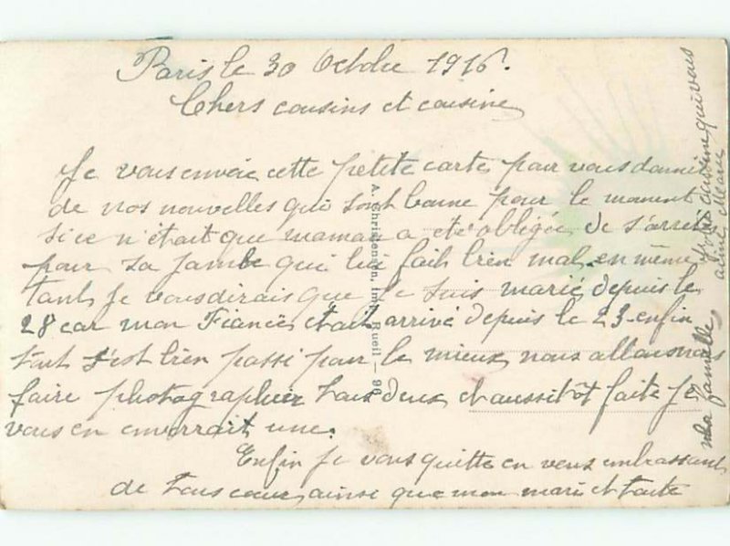 tinted rppc c1910 BEAUTIFUL FLOWERS AC9162