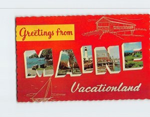 Postcard Greetings from Maine Vacationland, Maine