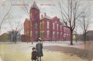 Iowa Des Moines The Crocker School 1910