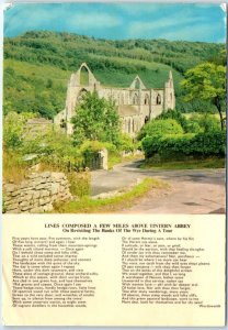 Postcard - Lines Composed A Few Miles Above Tintern Abbey - Tintern, Wales