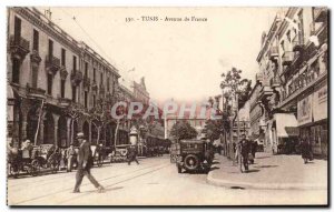 Tunisia Postcard Old Tunis Avenue de France