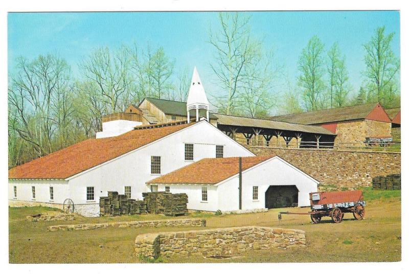 PA Hopewell Village Cast House & Furnace W Miller Postcard