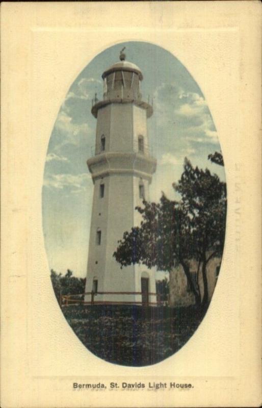 Bermuda St. Davids Lighthouse - Bradley & Co c1910 Postcard