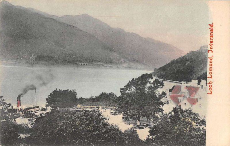 Inversnaid Scotland scenic view showing Loch Lomond antique pc ZD549933