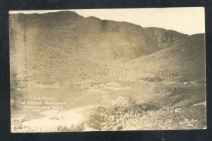 RPPC SMUGGLERS NEST VERMONT LOWER PROPERTY AERIAL REAL PHOTO POSTCARD