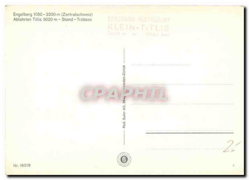 Postcard Modern Engelberg Zentralschweiz