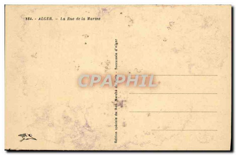 Old Postcard Alger The Navy Street