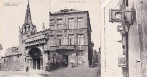 Tarascon La Mairie Eglise Pont De Beaucaire 3x Old Postcard s