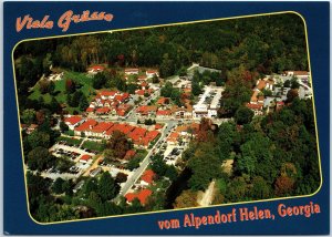 VINTAGE CONTINENTAL SIZE POSTCARD THE ALPINE VILLAGE OF HELEN GEORGIA