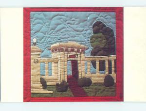 1990's POSTCARD OF QUILT AT MUDD LIBRARY Oberlin Ohio OH hs2512