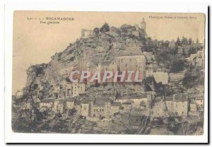 Rocamadour Old Postcard General view