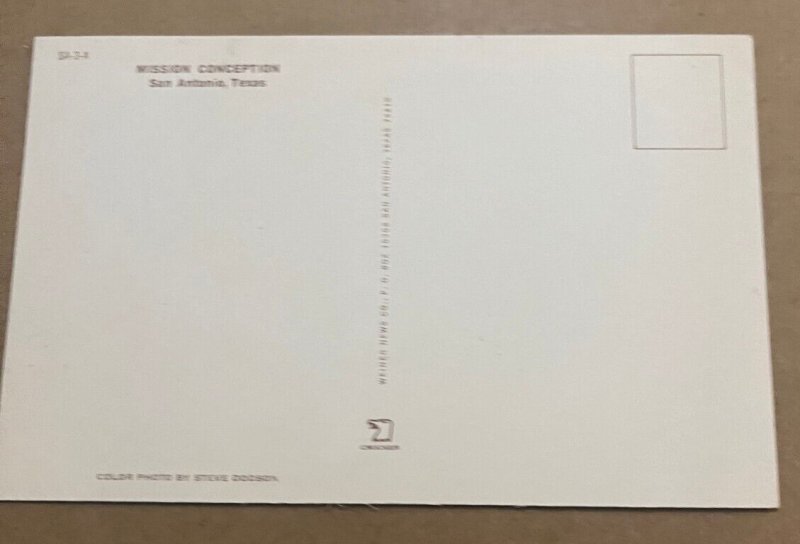 VINTAGE POSTCARD UNUSED - MISSION CONCEPTION,  SAN ANTONIO, TEXAS