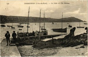 CPA TREBEURDEN - La Jetée et l'Ile Milliau (994212)