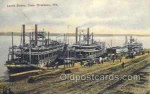 Levee Scene Ferry Boats, Ship 1906 