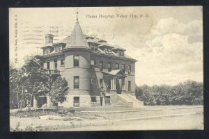 VALLEY CITY NORTH DAKOTA ND PLATOU HOSPITAL THE FAIR VINTAGE POSTCARD 1908
