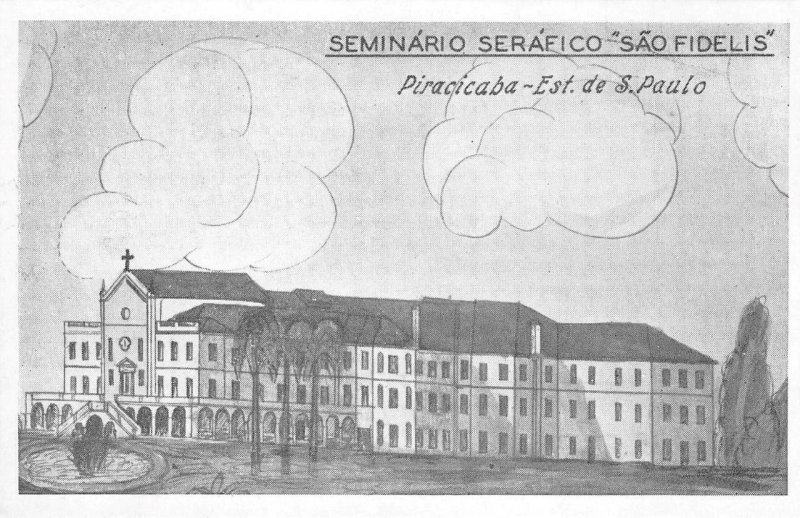 Seminário Seráfico São Fidélis Piracicaba, Brazil c1920s Rare Vintage Postcard