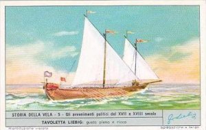 Liebig Trade Card S1803 Story of Sail No 5 Gli avvenimenti politico del XVII ...