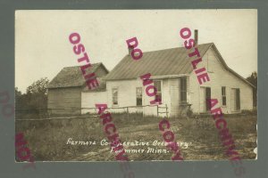 Plummer MINNESOTA RPPC '08 CREAMERY Dairy nr Red Lake Falls LOST GHOST TOWN DPO