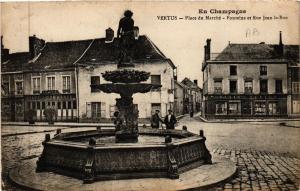 CPA VERTUS-Place du Marché Fontaine et Rue Jean-le-Bon (491541)