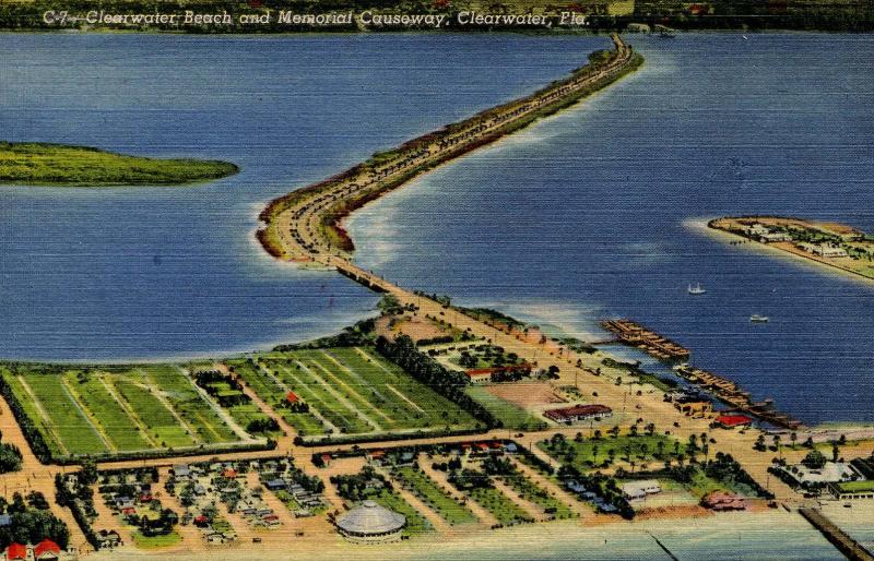 FL - Clearwater. Memorial Causeway and Beach
