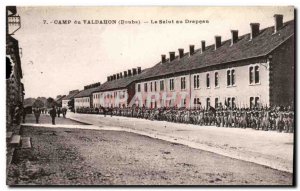 Camp Valdahon Old Postcard The salvation of the flag