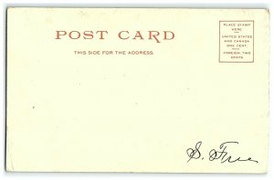 1905 Boston Harbor Postcard Ma Massachusetts Mass Boats Ships 9695 