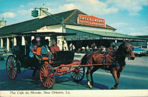 USA The Cafe du Monde New Orleans Chrome Postcard BS.06