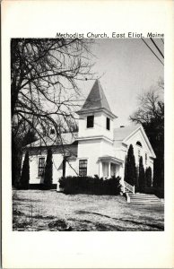 Vtg Methodist Episcopal Church East Eliot Maine ME Postcard