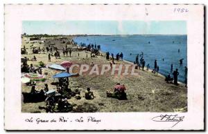 Old Postcard Le Grau du Roi Beach