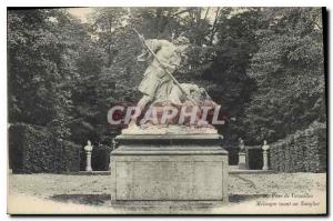 CPA Parc de Versailles Melengre tuant un Sanglier 