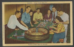 Ca 1936 PPC* NV ROULETTE PLAYED WITH SILVER DOLLARS & CHIPS MINT