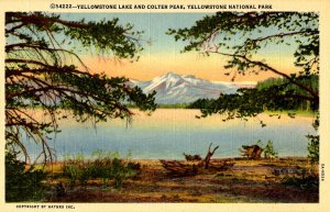 WY - Yellowstone Nat'l Park. Yellowstone Lake & Colter Peak