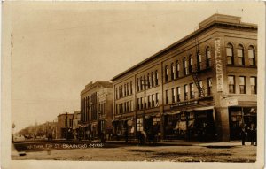 PC CPA US, MINNESOTA, BRAINERO, 6TH STREET, VINTAGE REAL PHOTO POSTCARD (b6236)