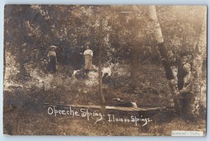 Pierce Co. Wisconsin WI Postcard RPPC Photo Ilwaco Springs Ghost Town 1909