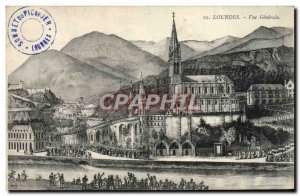 Old Postcard Lourdes Vue Generale