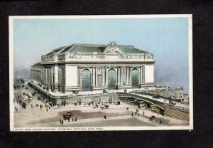 NY Grand Central Railroad Train Station Depot New York City NYC Postcard