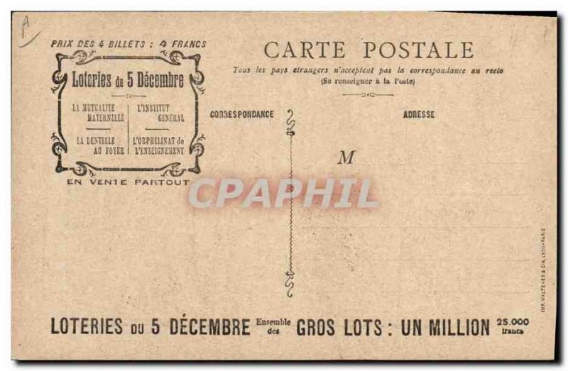 Old Postcard Lottery General Psychological Institute