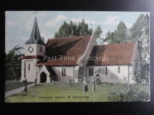 Hampshire CHILBOLTON CHURCH near Stockbridge c1915 by Christian Novels