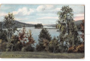 Adirondack Mountains New York NY Postcard 1907-1915 Down Long Lake