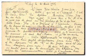 Postcard Old Monkey Dog Puppy