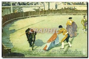 Old Postcard Bullfight Bullfight Arenes de Nimes Capeo