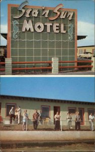 Miami Beach Florida FL Sea N Sun Motel 1950s-60s Vintage Postcard
