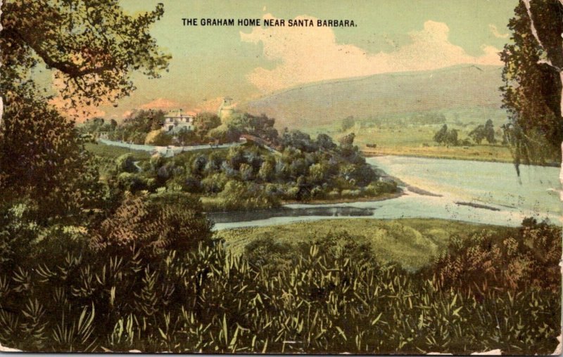 California Santa Barbara The Graham Home 1910