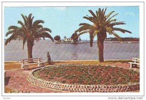 The beautiful waterfront park at the foot of Green Bridge, Palmetto,  Florida...