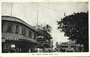 fiji islands, SUVA, Street Scene, Jenkins Store (1930s)