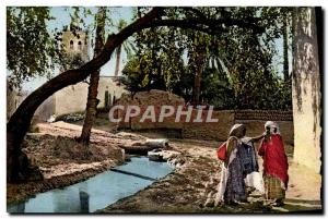 Modern Postcard Scenes Types D & # 39Afrique North Along the & # 39Oued