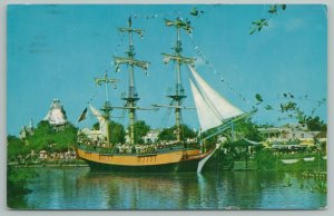 California~Columbia Full Rigged Sailing Vessel~Standard Chrome Postcard